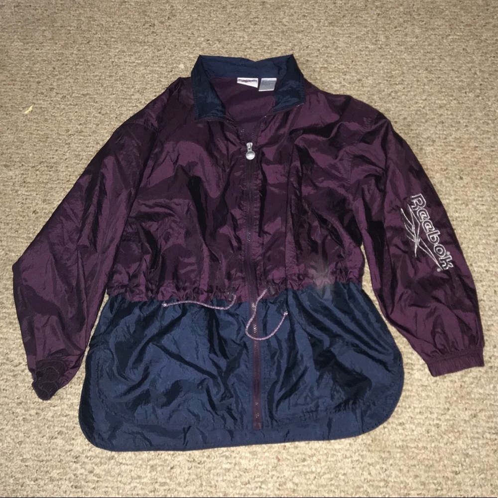 Vintage Reebok zip up windbreaker